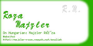 roza majzler business card